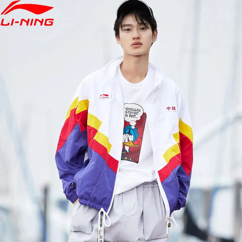 Li Ning/трендовая куртка унисекс нейлоновая сетчатая дышащая Спортивная Свободная