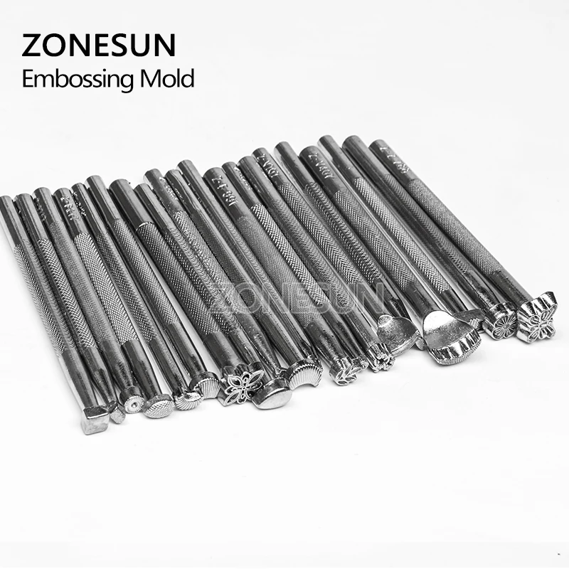 ZONESUN Новинка 20 шт./лот Сделай Сам кожевенное ремесло кожаный узор гравировка