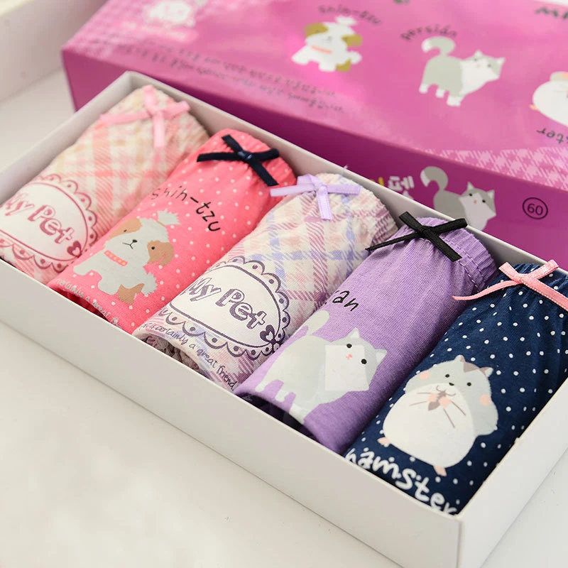 Нижнее белье для девочек 5 шт./лот боксеры детское нижнее брюки из хлопка от 2 до 10