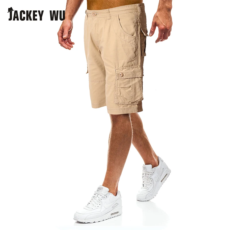JACKEYWU брендовые шорты мужские 2019 мода мульти-карман прямой Повседневный Чино