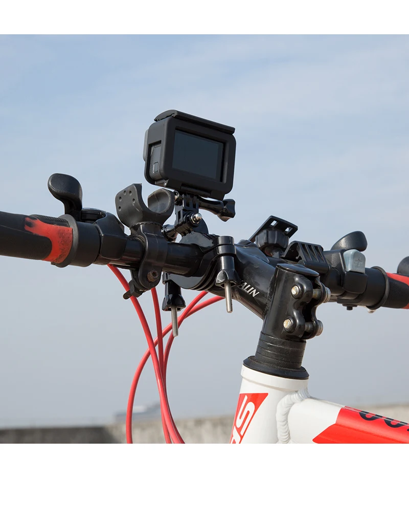 Велосипедный мотоцикл руль зажим держатель штатива крепление для GoPro Hero 7 6 5 черный для Xiaoyi 4 к Sjcam Eken для Go Pro аксессуар
