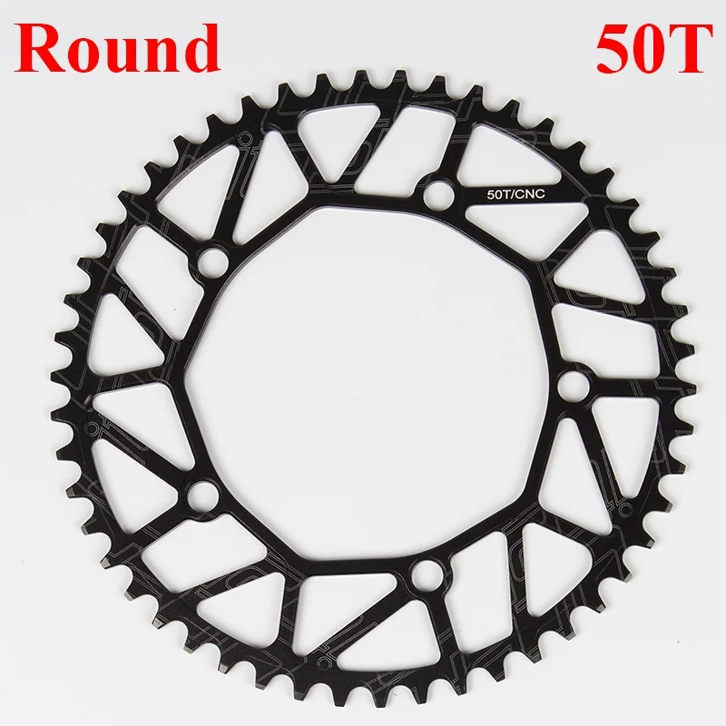 50T 50T 52T 54T 56T 58T Супер светильник AL 7075 T6 MTB складной дорожный велосипед цепь кольцо запчасти для велосипеда 130BCD круглые велосипедные шатуны - Цвет: 50T