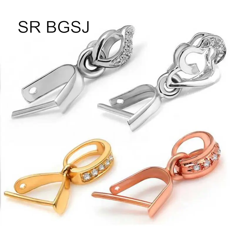 Бесплатная доставка микро инкрустация циркон золотая подвеска пряжка зажим