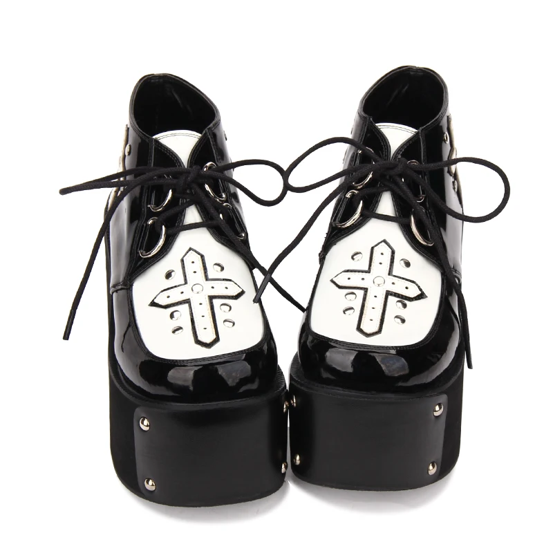 Angelic imprint New Arrival Punk Lolita style Women Pumps High Heel Platform shoes size 35-46 9702