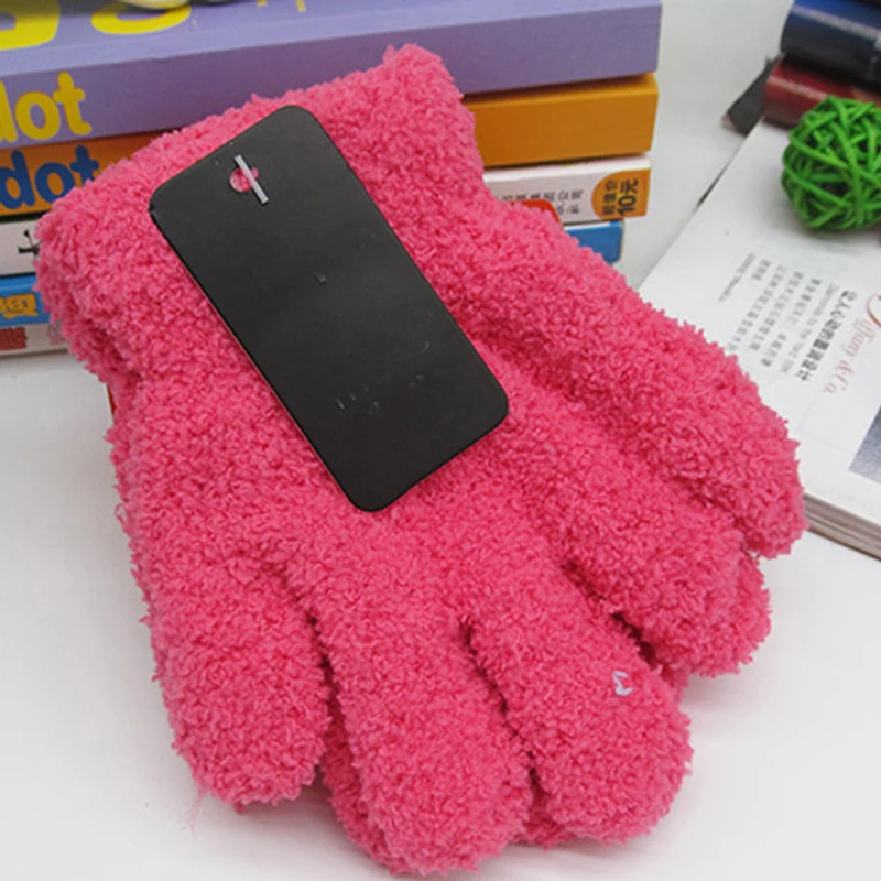 Модные милые детские перчатки варежки для рук теплые зимние аксессуары