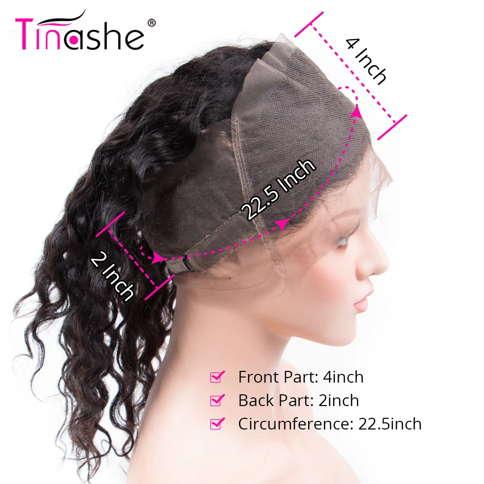 Tinashe волосы 360 Кружева Фронтальная Закрытие бразильская холодная завивка 8 22