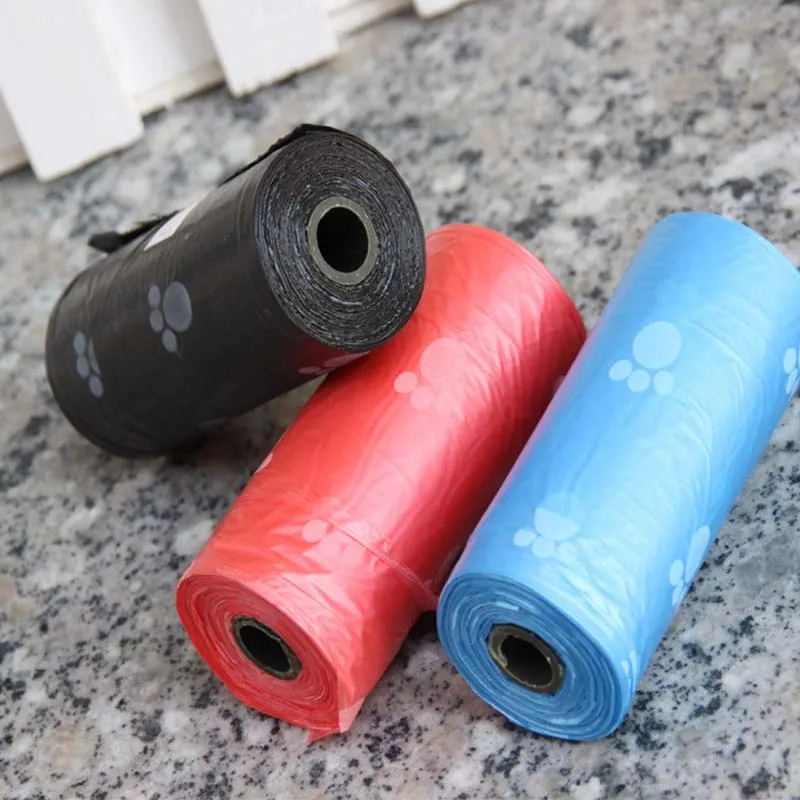 6 Rolls Dog Poop Bag for Pets Waste Garbage Bags Carrier Biodegradable Clean-up Pick Up Clean For | Дом и сад