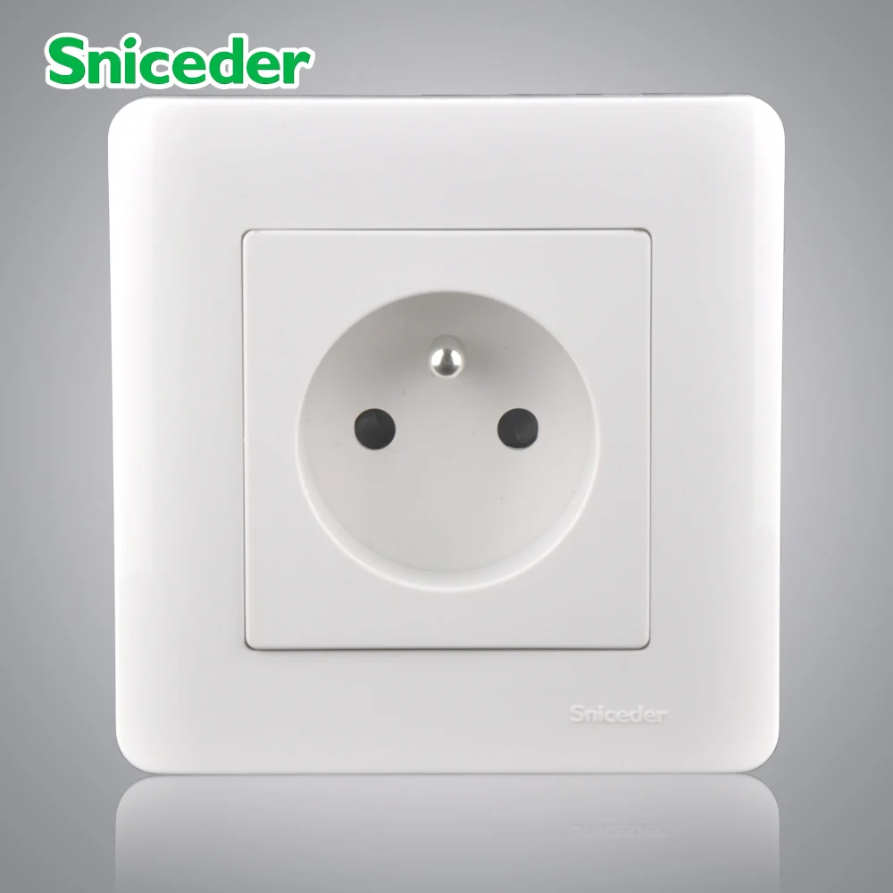 

Schneider European French standard socket code of the dark wall power supply socket 16A grounding with safety door