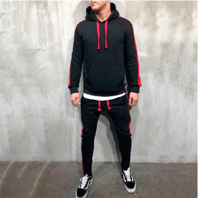 Мужской спортивный костюм chandal hombre vetements однотонный тренировочный с капюшоном в