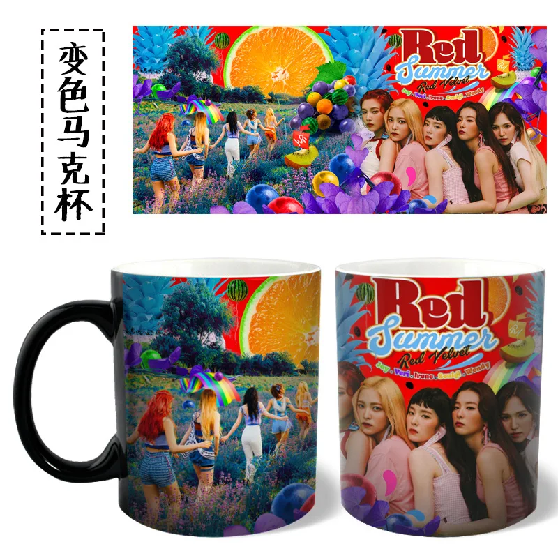 Красная бархатная летняя кружка [MYKPOP] керамическая чашка для кофе воды молока
