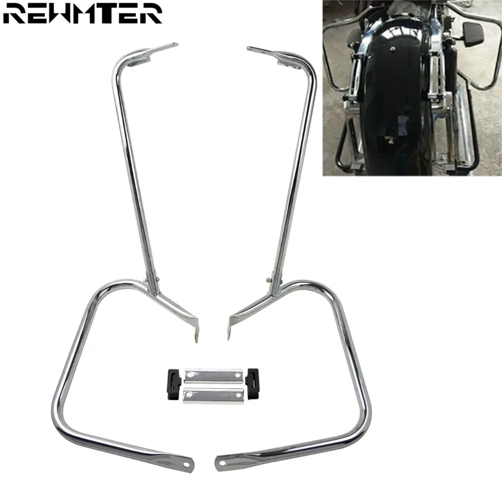 Мотоциклетная хромированная задняя Сумка для сидений модель с опорой Harley Touring FLHX