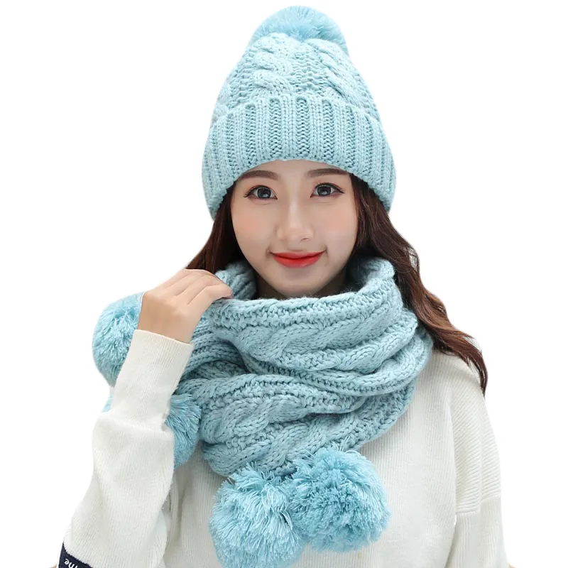 

2018 Autumn Winter Women Hats Fashion Brand Hats Scarf Knitted Two Pieces Set Women Gorros Casual Cap Scarf Chapeu Feminino Bone