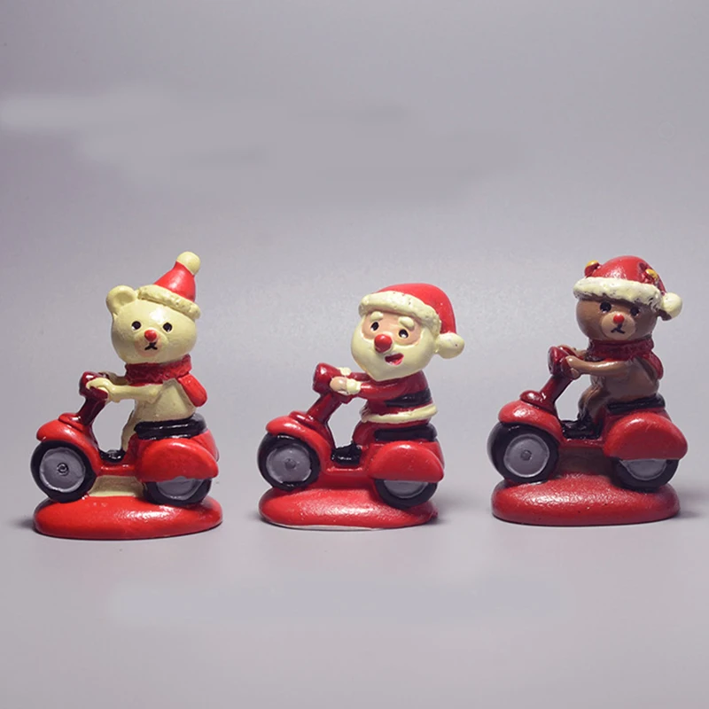3 шт./компл. рождественские украшения для дома офиса рабочего стола Санта Клаус