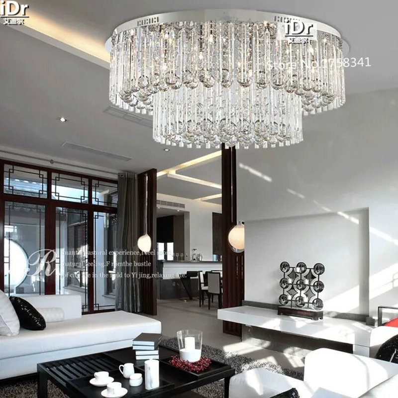 Modern living room ceiling crystal lamp lighting lamps fashion round Bedroom Hall D800XH320mm free shipping | Лампы и освещение