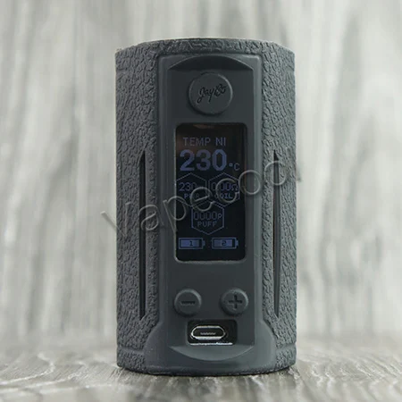 black 2 шт., двойной чехол Reuleaux RX GEN3, кожаный и силиконовый чехол, нескользящий чехол, подходит для Vape WISMEC, RX GEN3, двойная коробка, 230 Вт, мод - Цвет: black