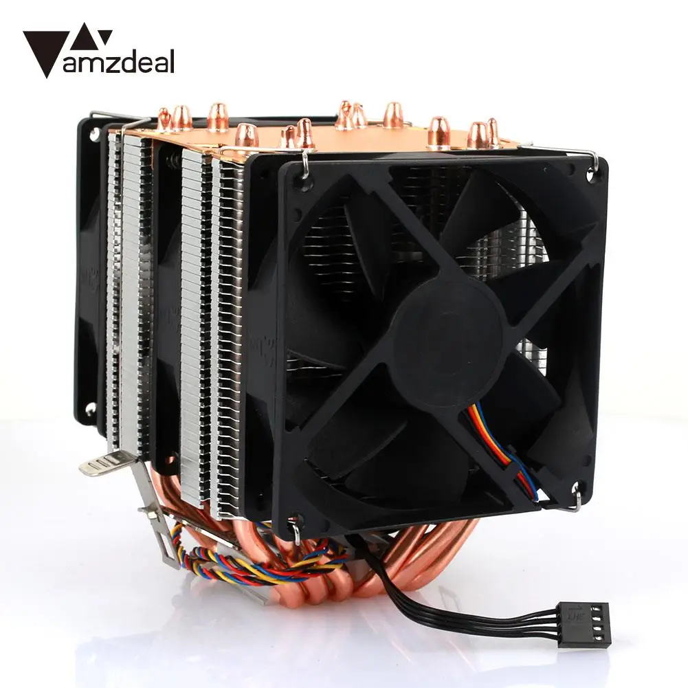 Вентилятор охлаждения процессора компьютера 3/4Pin охладитель жидкости подшипника