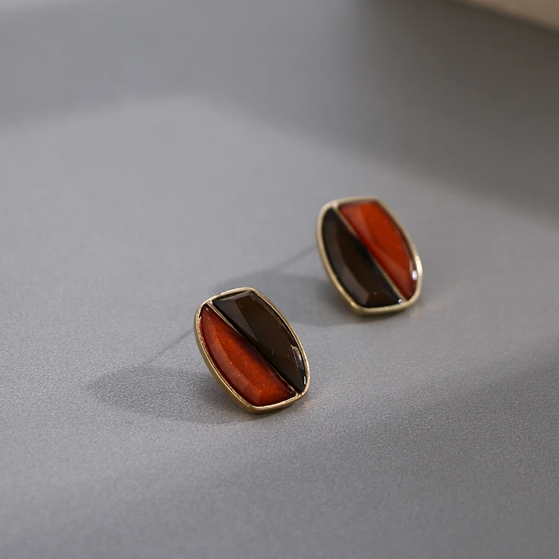 Yhpup Minimalist Cushion Geometric Stud Earrings Statement Acrylic Charm Earring For Women Party Jewelry Brincos | Украшения и