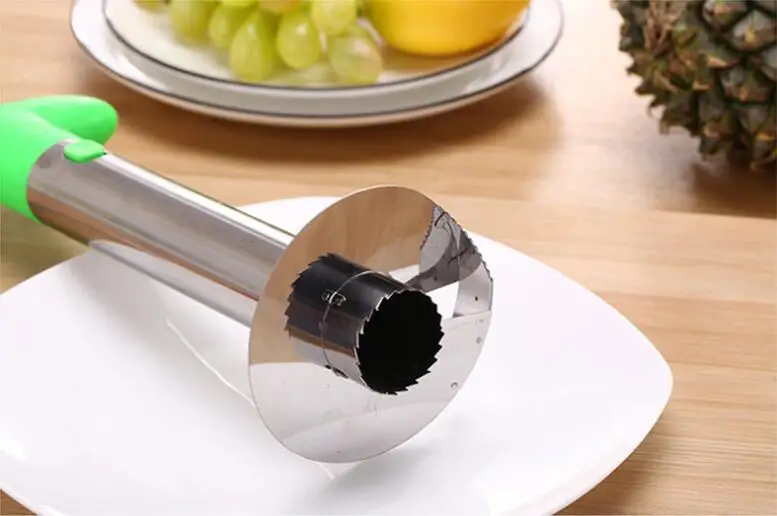 1 шт. нож для ананаса из нержавеющей стали/пластиковый фруктовый слайсер