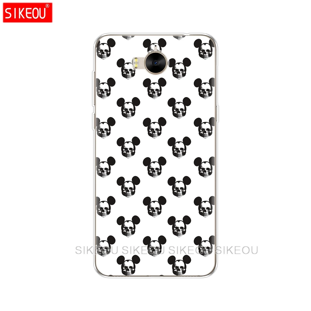 Силиконовый чехол для huawei Y6 Y5 2017 мобильный телефон сумка Huawei Y 5 6 прозрачный из