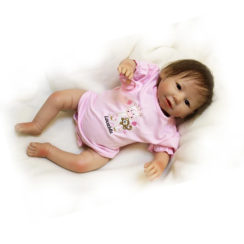Милые 20 дюймовые Мягкие силиконовые детские модели игрушек куклы Реалистичная