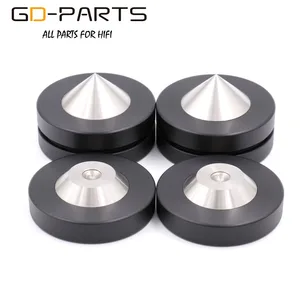 Графитовый динамик GD-PARTS, конус с шипами из нержавеющей стали, Hi-Fi аудиоусилитель, CD студийный поворотный стол, изоляционная подставка, напольное основание 39 мм