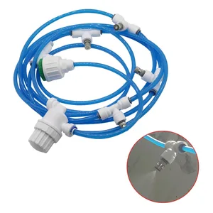 Система капельного орошения для сада сделай сам, Набор насадок для запотевания под низким давлением, 5 м, микрофильтр из искусственной кожи с противоскользящими тройниками