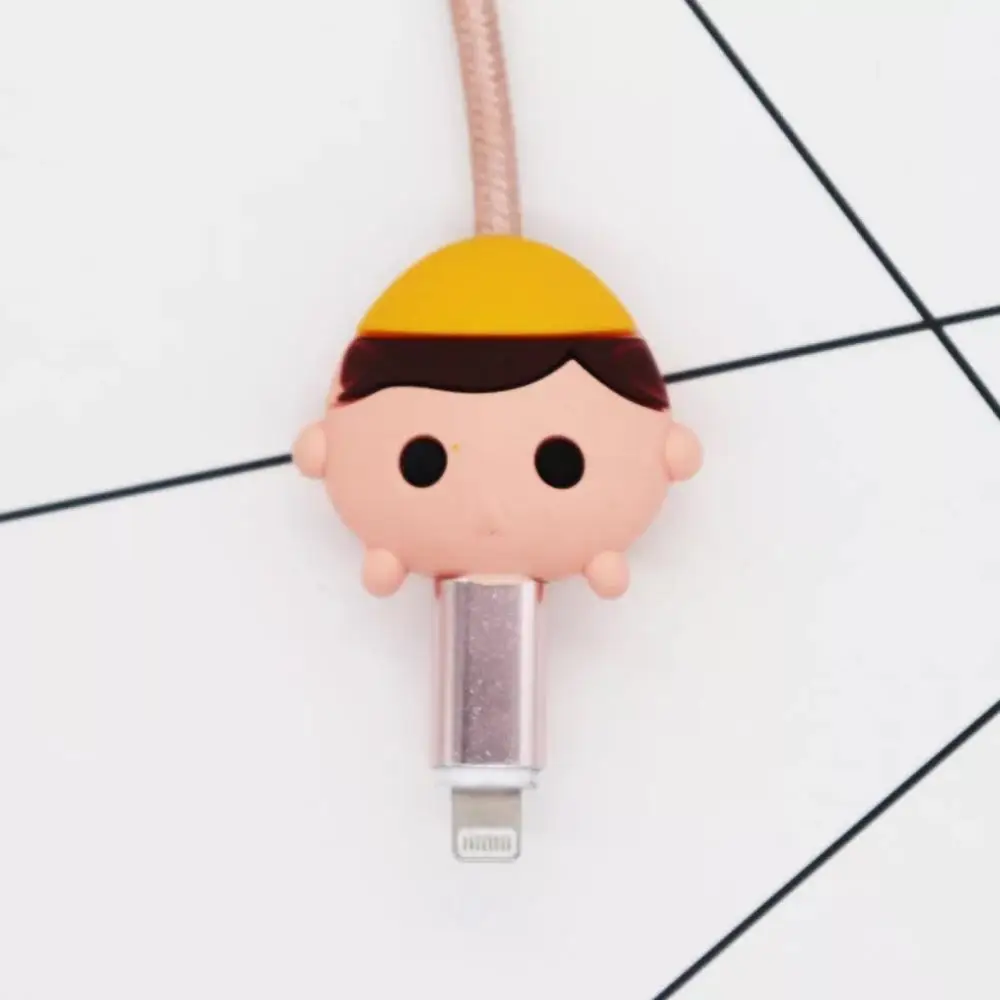 Милый Кабельный органайзер с героями мультфильмов, защита от usb зарядки, шнур для передачи данных, защитный держатель, чехол, органайзер, кабель, провод - Цвет: 10