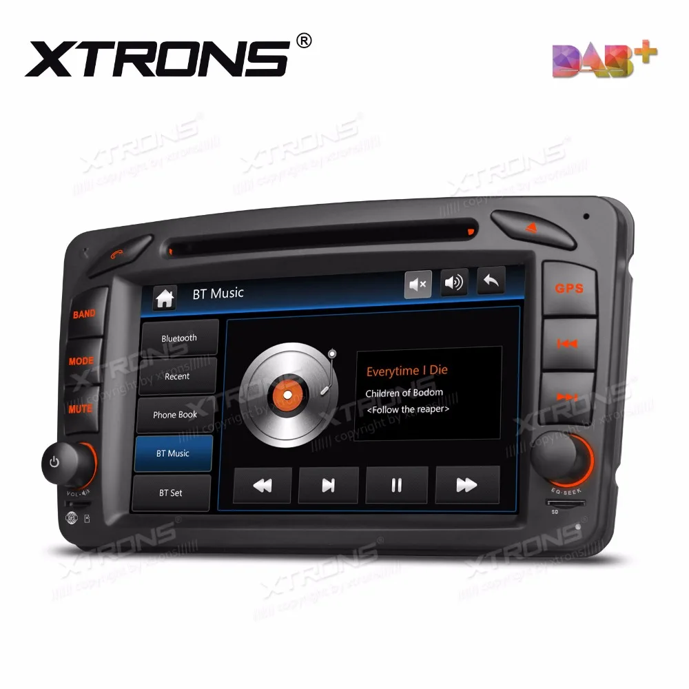 XTRONS 7 дюймов Автомобильный DVD плеер 2 din радио DAB + Canbus GPS навигации для Mercedes Benz C