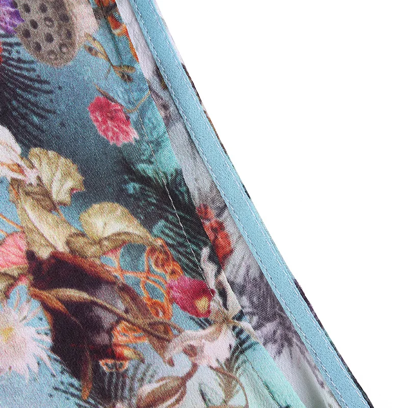 POKWAI повседневное летнее шелковое платье высокого качества Женская мода 2017 новое