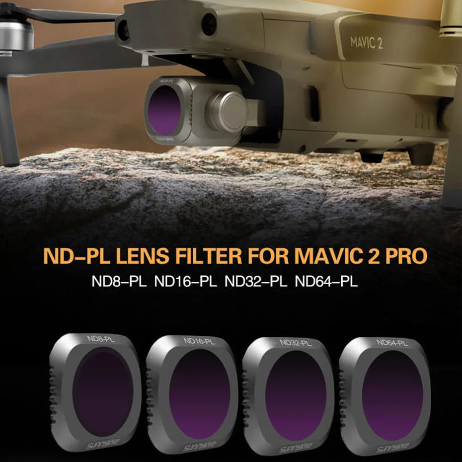 

For Mavic2 Pro Filter ND4/8/16/32-PL Neutral Density With Polarizing Filters Kit For DJI Mavic 2 Pro Drone Camera Lens accessory