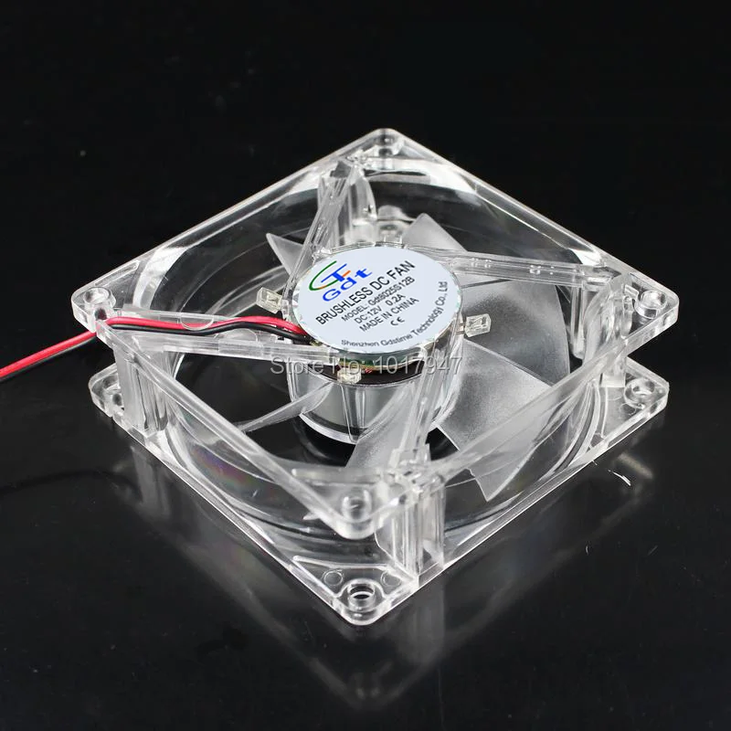 1 шт. Gdstime белый DC 12V корпус красочный LED 4 провода радиатор бесщеточный вентилятор