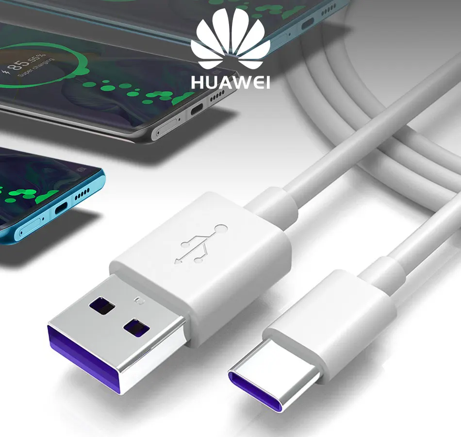Кабель 5A type C для huawei P10 P20 P30 mate 10 mate 20 type C кабель для зарядного устройства