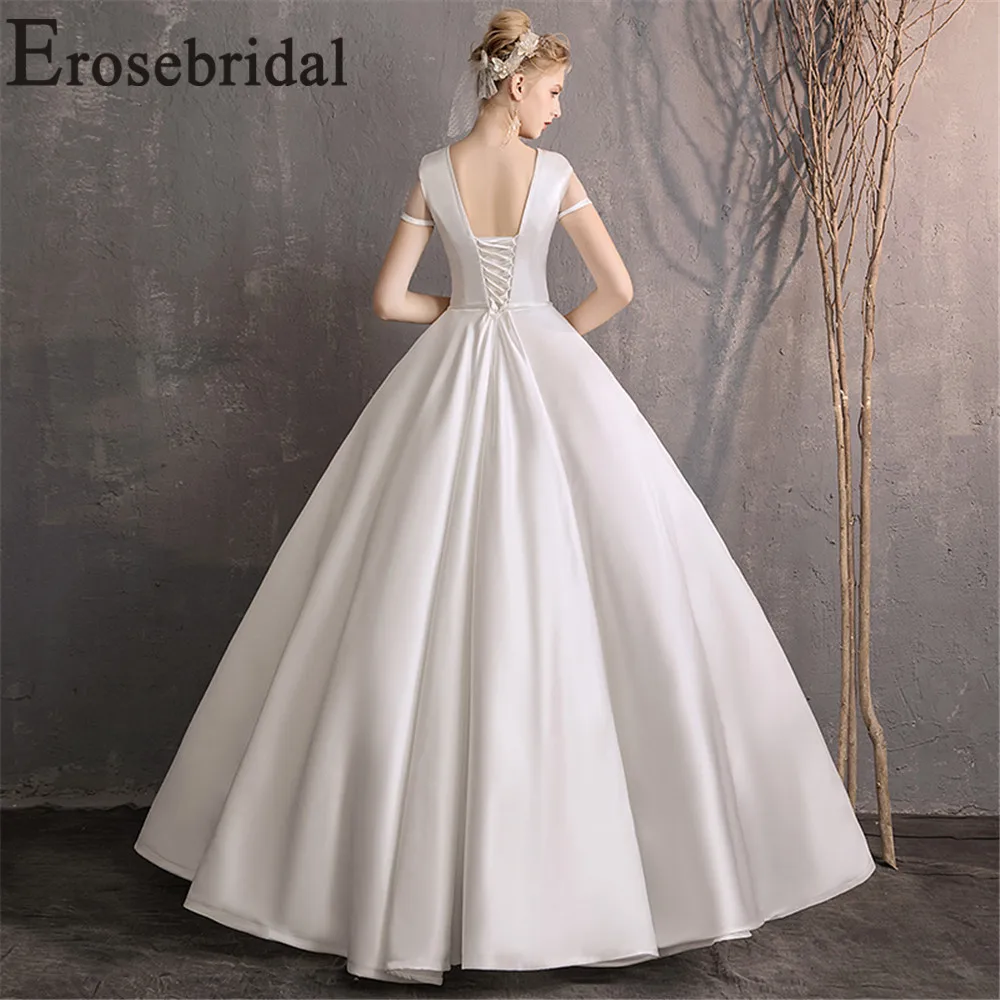 Erosebridal Новое поступление винтажное вечернее платье 2019 белые вечерние платья с