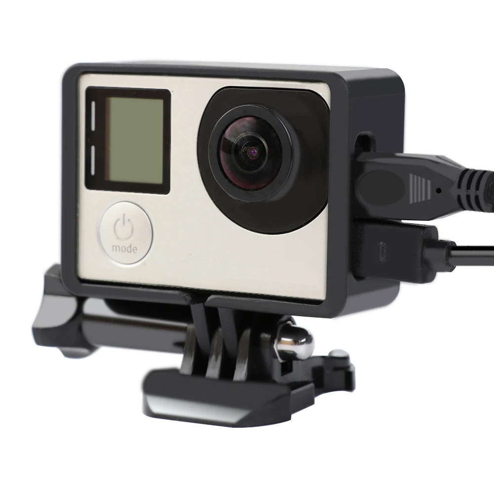 Стандартная защитная рамка Ruigpro для Gopro Hero 4 3+ черный чехол для камеры защитное крепление для Go Pro 3+ 4 аксессуары для камеры