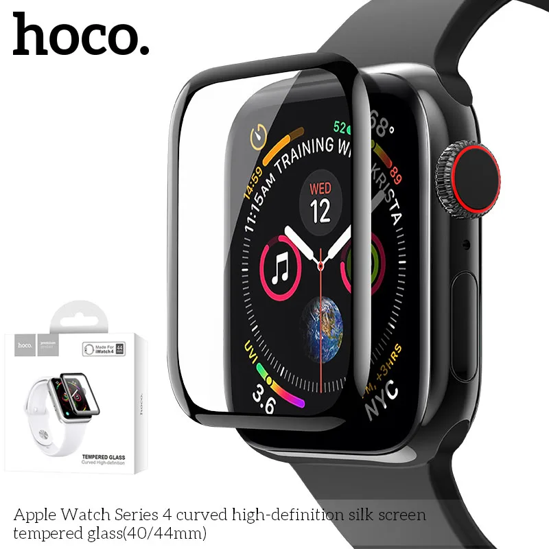 HOCO 3D изогнутое Закаленное стекло протектор экрана для Apple Watch серии 4 iWatch 40 мм 44