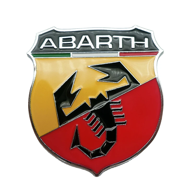 1PCS car sticker 3D Metal Scorpion Shape Emblem Badge Sticker For Fiat Abarth VW Renault Car Door Fender Trunk Rear Decor | Автомобили и