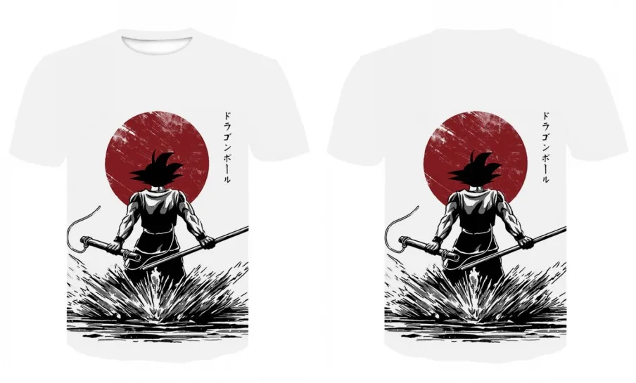 New Hot Dragon Ball Z Series Super Saiyan Son Goku Black Vegeta Battle Dragonball 3D Printed Men's T Shirt Summer Top Tees