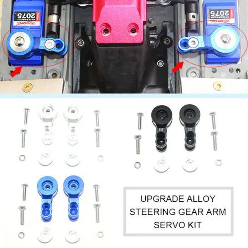 

Upgraded Alloy Steering Gear Arm Servo Kit for REVO 2.0 86086-4 RC Car