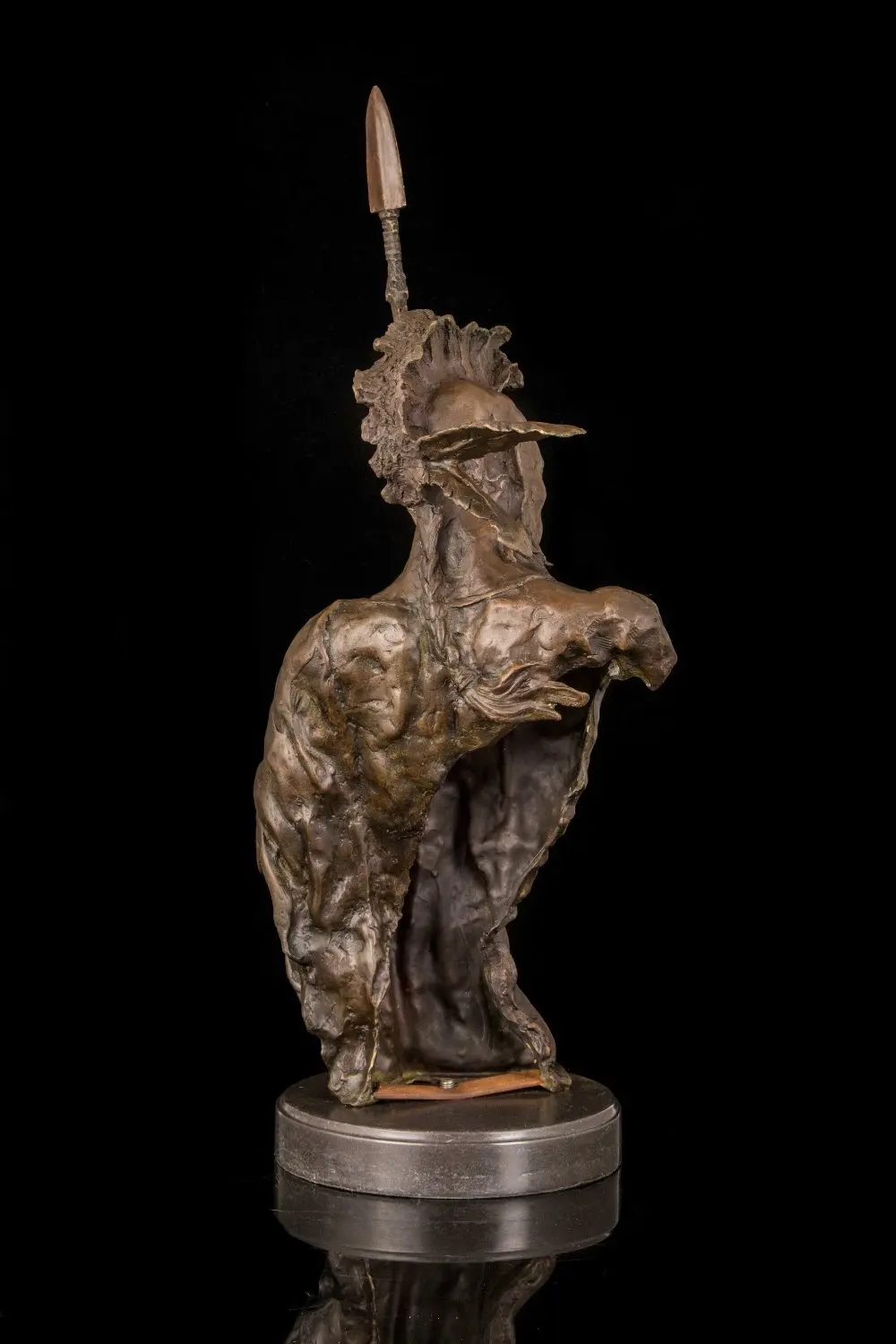 

Arts Crafts Copper Hot Cast Bronze Indians Abstract Bust Figurine Christmas Decor Antique Sculpture Native Indian Warrior with S