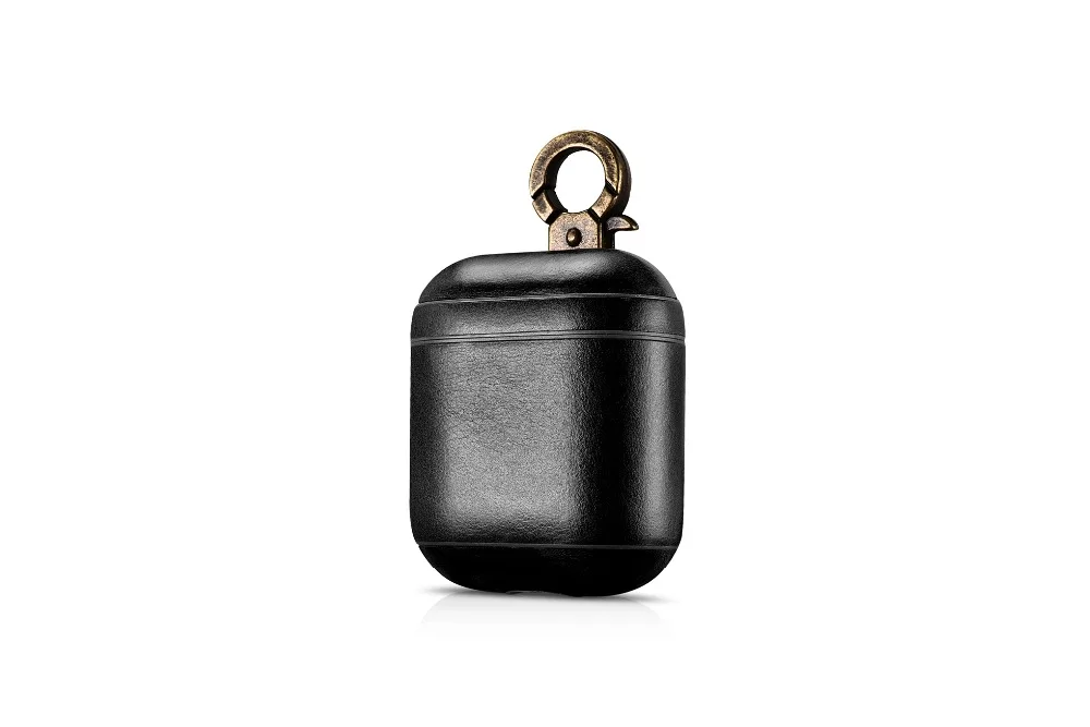 Чехол для наушников из натуральной кожи для Apple AirPods с пряжкой, чехол для крышки корпуса, противоударный защитный рукав, беспроводная коробка для наушников