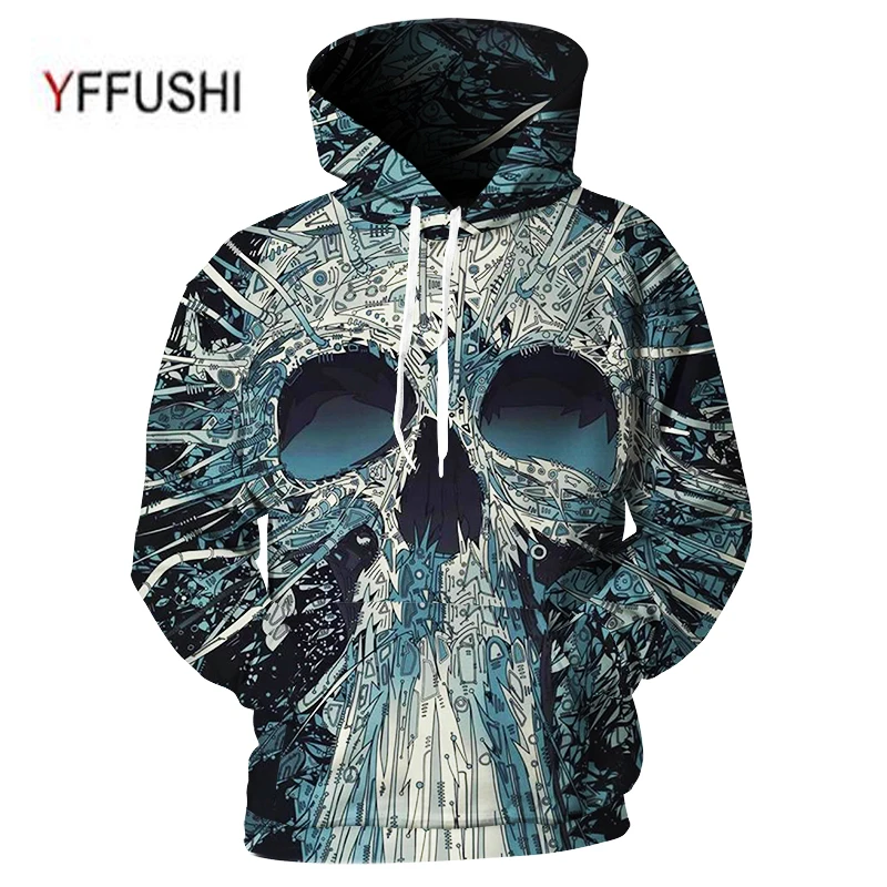 YFFUSHI 2018 Фирменная Новинка 3d толстовки Новый хип хоп молодых Для мужчин с
