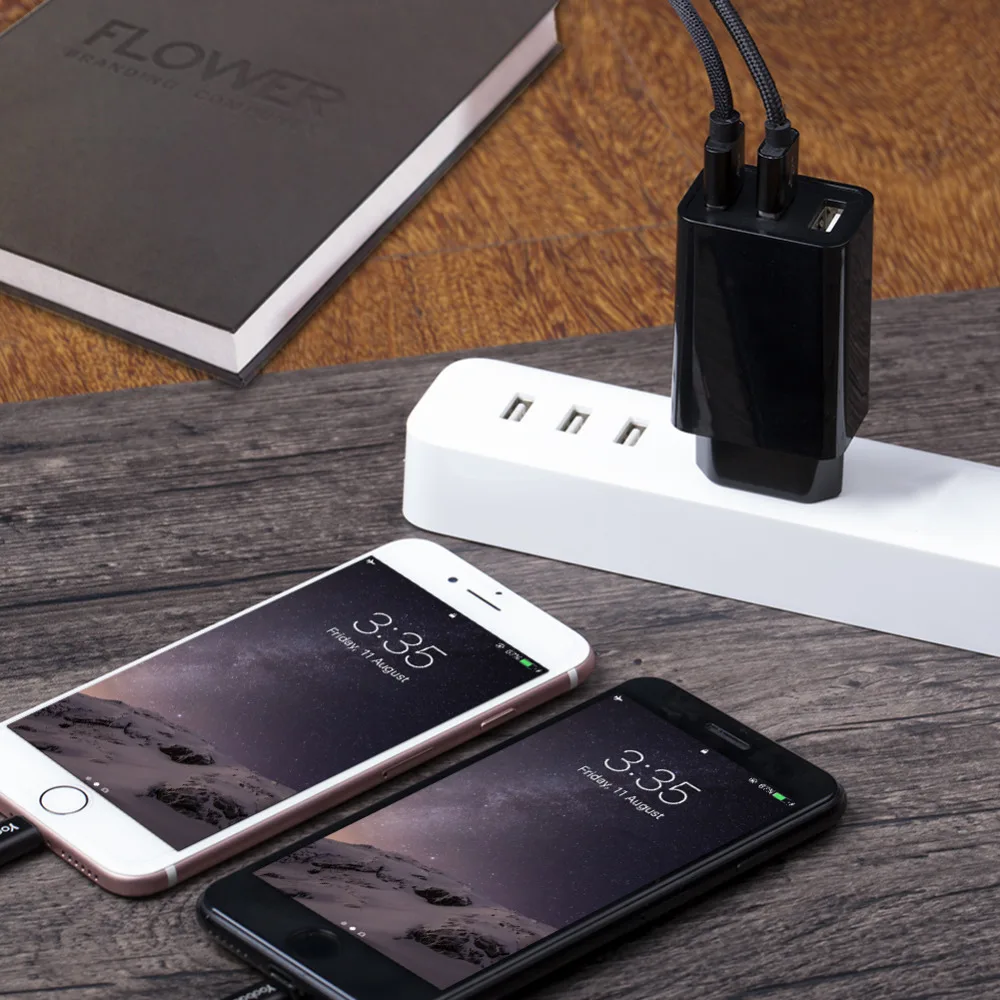Yoobao 723 USB Зарядное устройство 5V3. 4A Универсальный Портативный стены 3 Порты и
