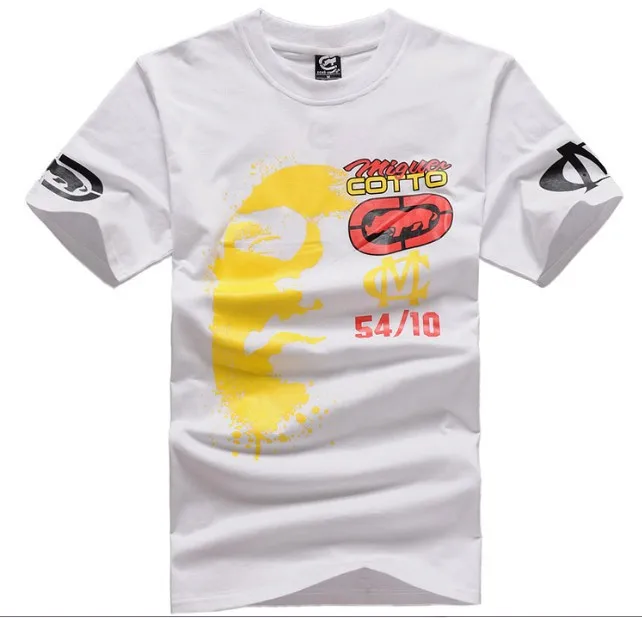 High quality 2013 new Summer Hip Hop streetwearl men's T-shirts cotton skateboard Round Neck t-shirt BlackYellow White | Мужская
