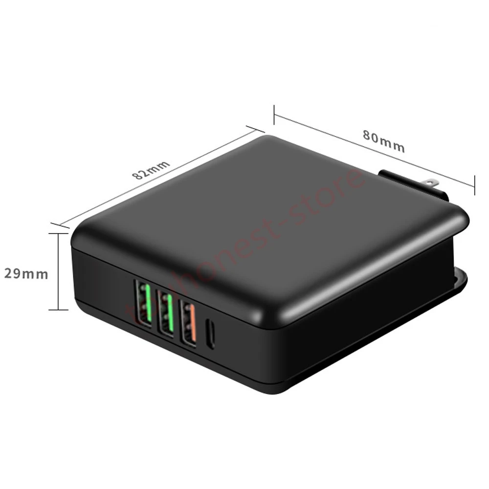 61 Вт PD type C USB быстрое зарядное устройство QC 3,0 быстрое зарядное устройство для Macbook samsung A50 A30 iPhone ноутбук планшет с США ЕС Великобритания штекер Адаптер