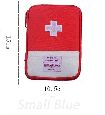 small red Портативный медицинский набор первой помощи, сумка для выживания, сумка для хранения лекарств для путешествий, спорта на открытом воздухе, кемпинга, дома, медицинские инструменты - Цвет: small red