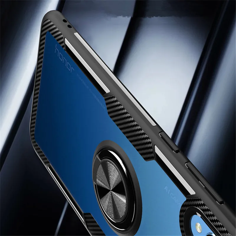 Для huawei P20 P30 Pro mate 20 Lite Honor 7X 8X V20 Play Nova 4 магнитный автомобильный кольцевой противоударный прозрачный чехол