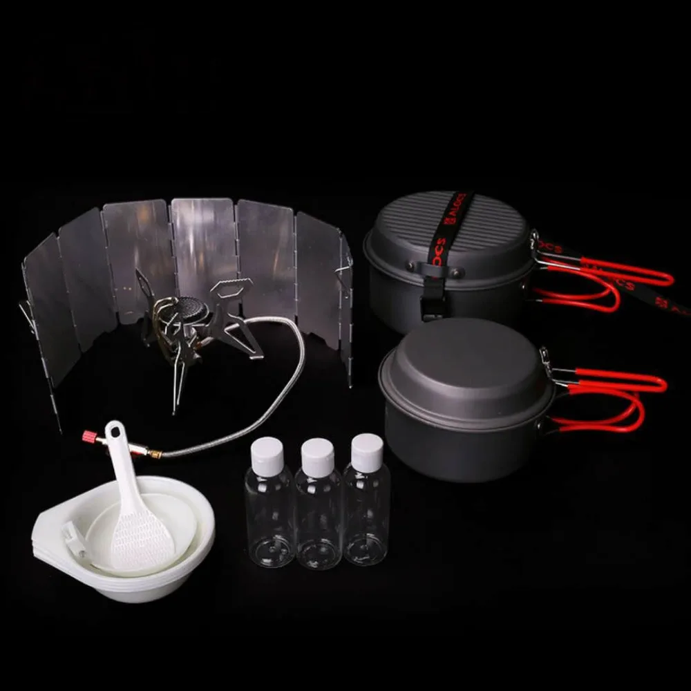 Уличные продукты открытый горшок кемпинг набор Кемпинг посуда 3 4 человека пикник