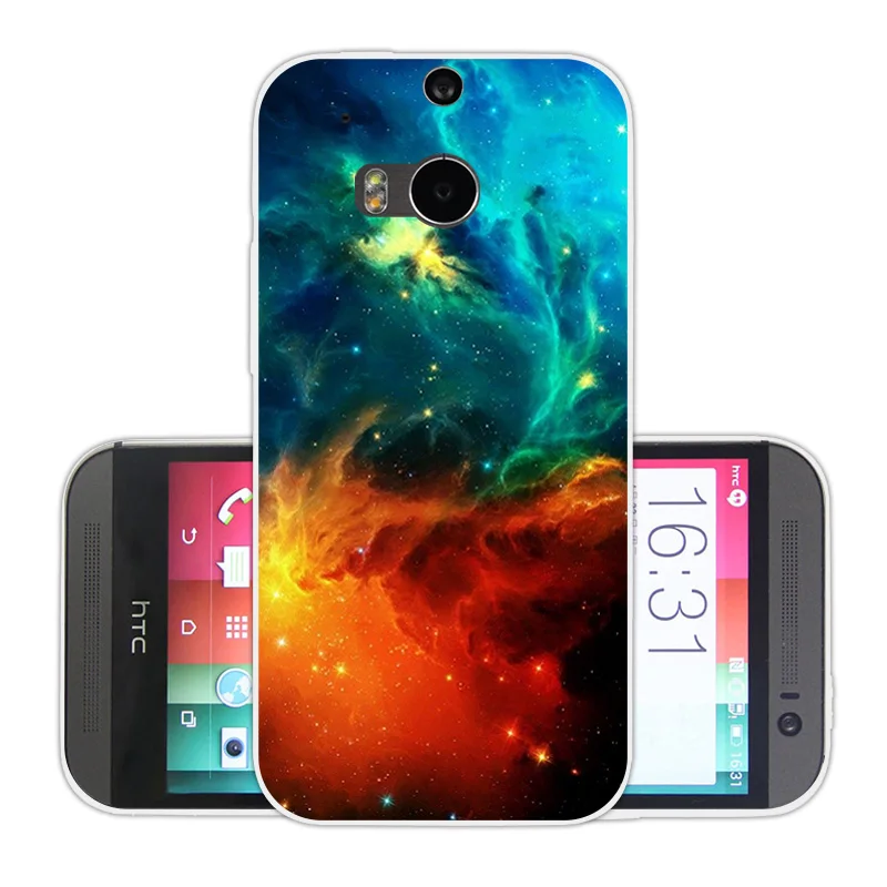 For HTC One M8 M8s Case M8/M8S Cell Phone Cases Soft Tpu Nebula Back Cover M8/ M 8 S /M Silicone Funda |
