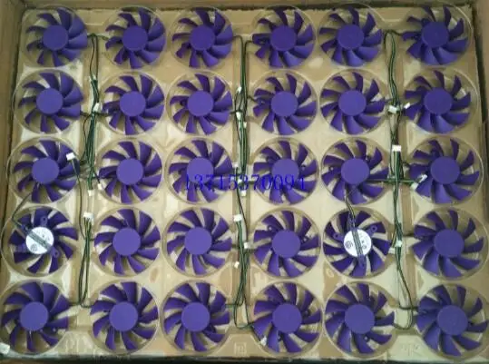 8015 диаметр 75 мм отверстие 42MMPLA08015S12HH 12V 0.35A 4-проводной ШИМ теплоотвод тихий вентилятор видеокарты