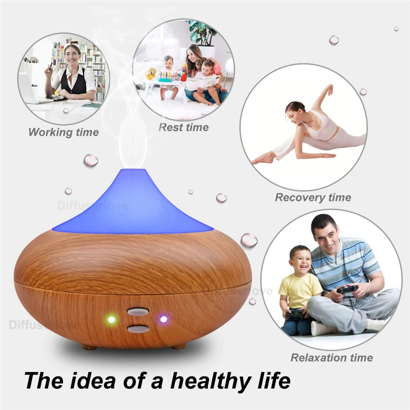 Diffuserlove 210 мл увлажнитель воздуха диффузор эфирного масла диффузор Huile estiel 7 цветов светодиодный свет сна увлажнитель